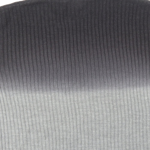 Topshop Womens Grey Round Neck Acrylic Pullover Jumper Size 8