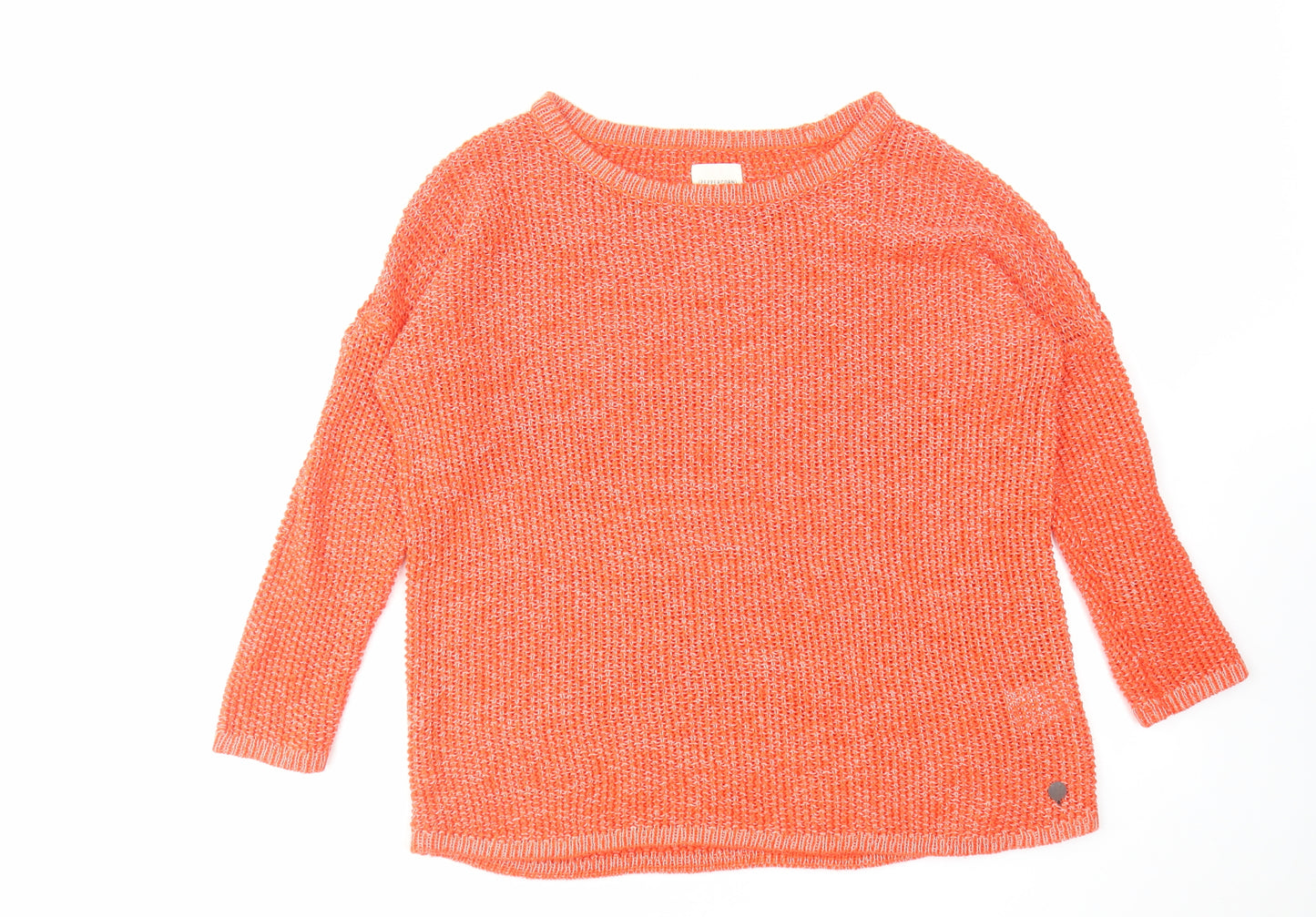 Peppercorn Womens Red Round Neck Acrylic Pullover Jumper Size M