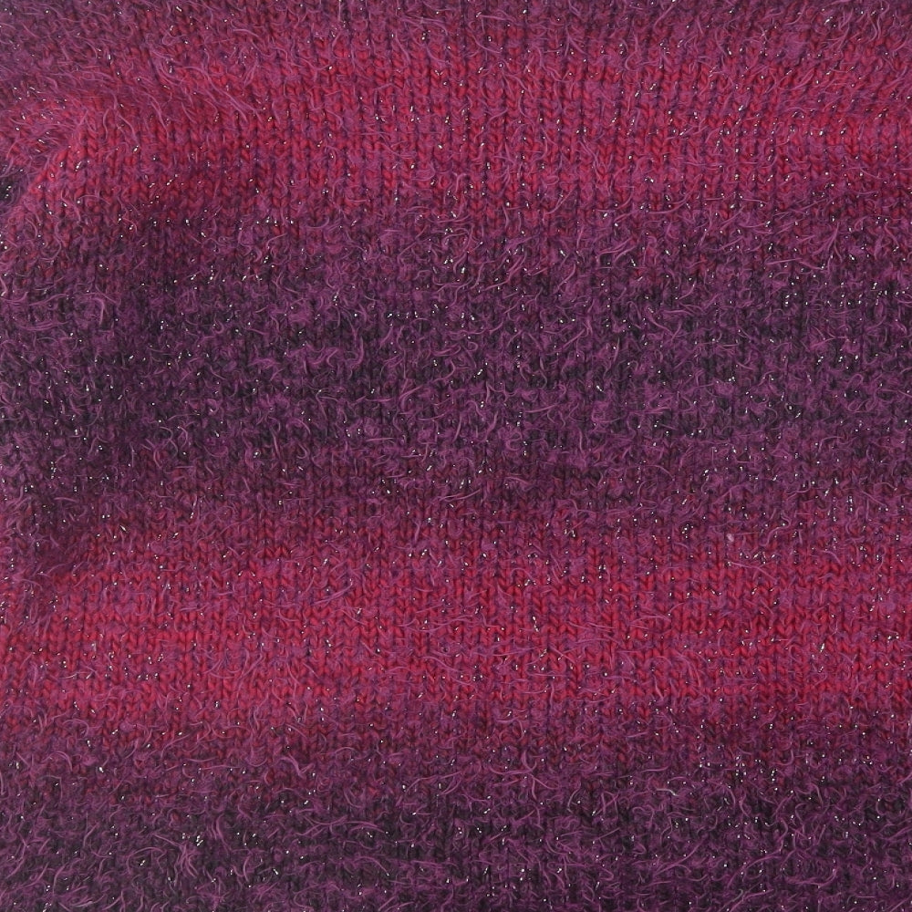 Roman Womens Pink Round Neck Polyamide Pullover Jumper Size 14