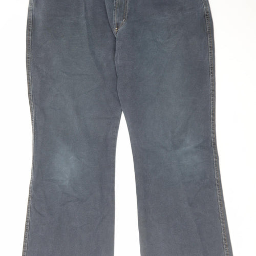 NEXT Mens Blue Cotton Bootcut Jeans Size 38 in L31 in Regular Zip