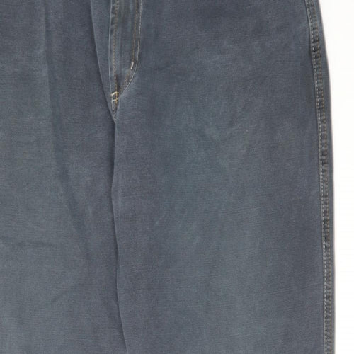 NEXT Mens Blue Cotton Bootcut Jeans Size 38 in L31 in Regular Zip