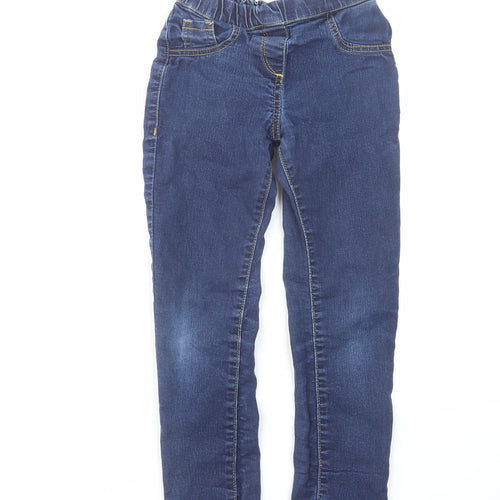 John Lewis Boys Blue Cotton Skinny Jeans Size 8 Years Regular Pullover