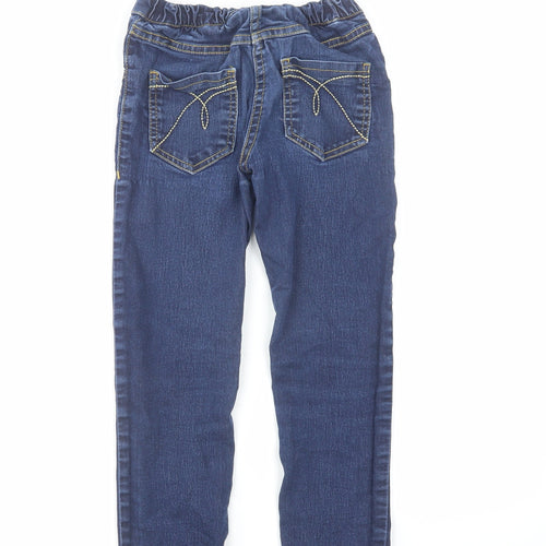 John Lewis Boys Blue Cotton Skinny Jeans Size 8 Years Regular Pullover