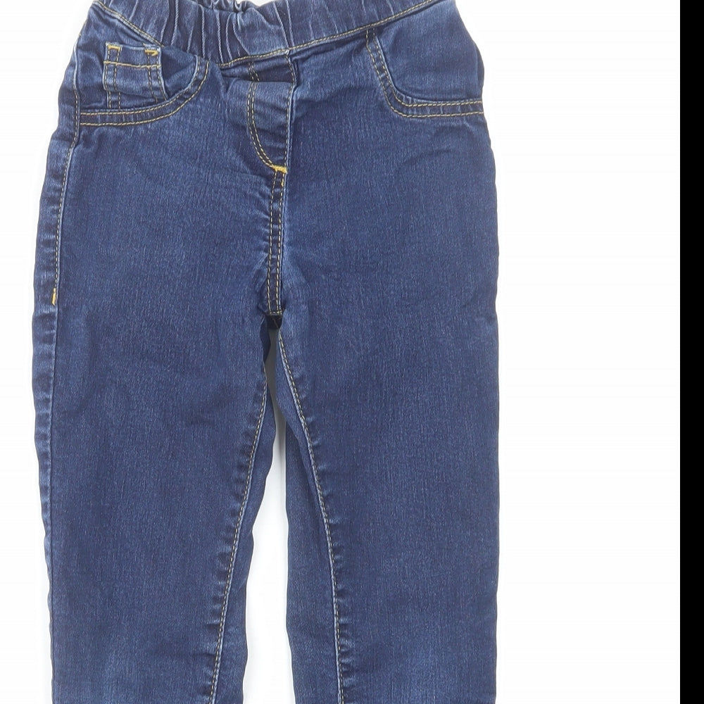 John Lewis Boys Blue Cotton Skinny Jeans Size 8 Years Regular Pullover