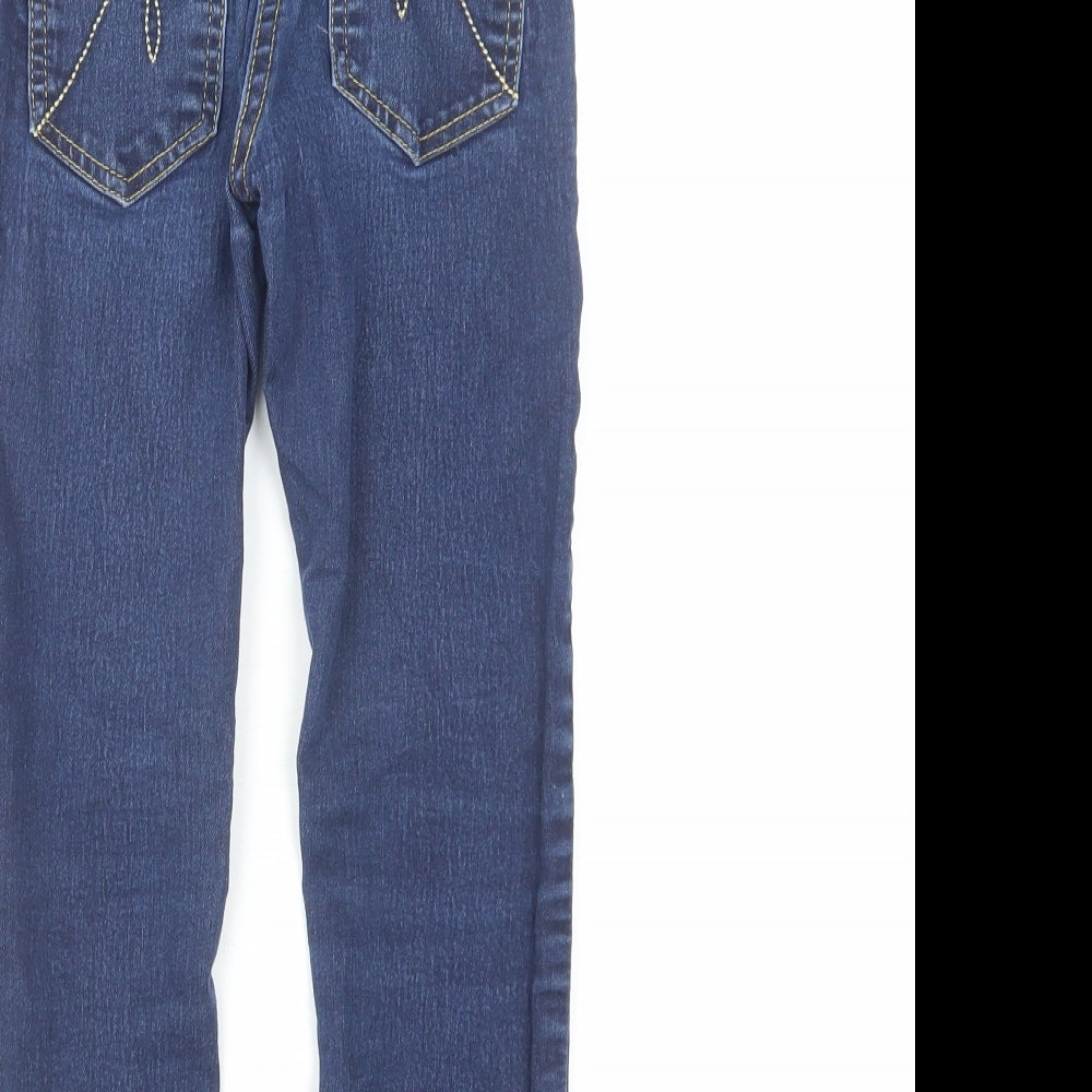 John Lewis Boys Blue Cotton Skinny Jeans Size 8 Years Regular Pullover