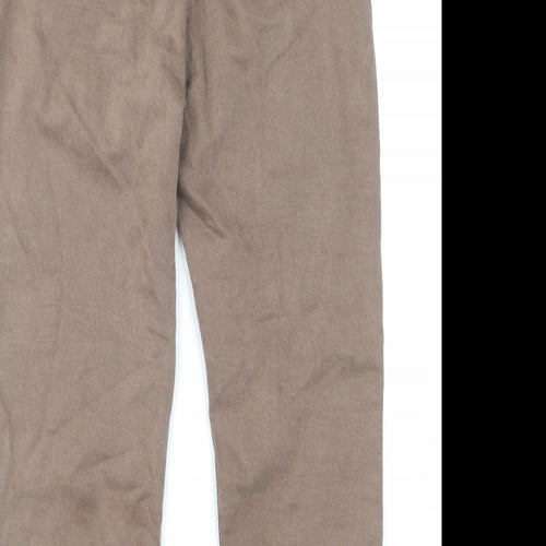 River Island Womens Brown Cotton Tapered Jeans Size 12 L26 in Regular Button