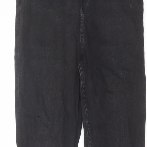 Marks and Spencer Girls Black Cotton Skinny Jeans Size 10-11 Years Regular Zip