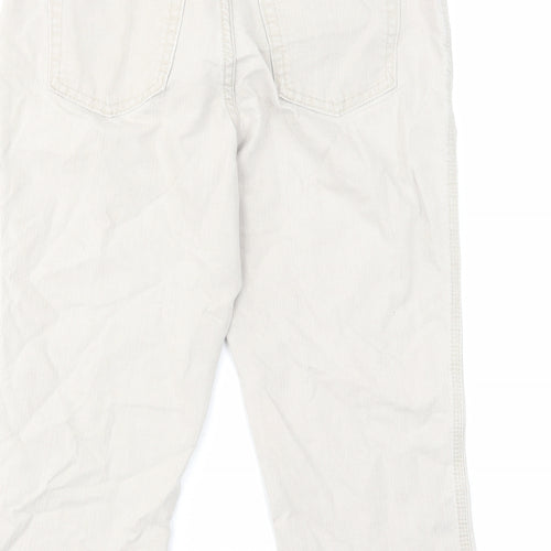 Marks and Spencer Womens Grey Cotton Skimmer Shorts Size 12 L18 in Regular Zip