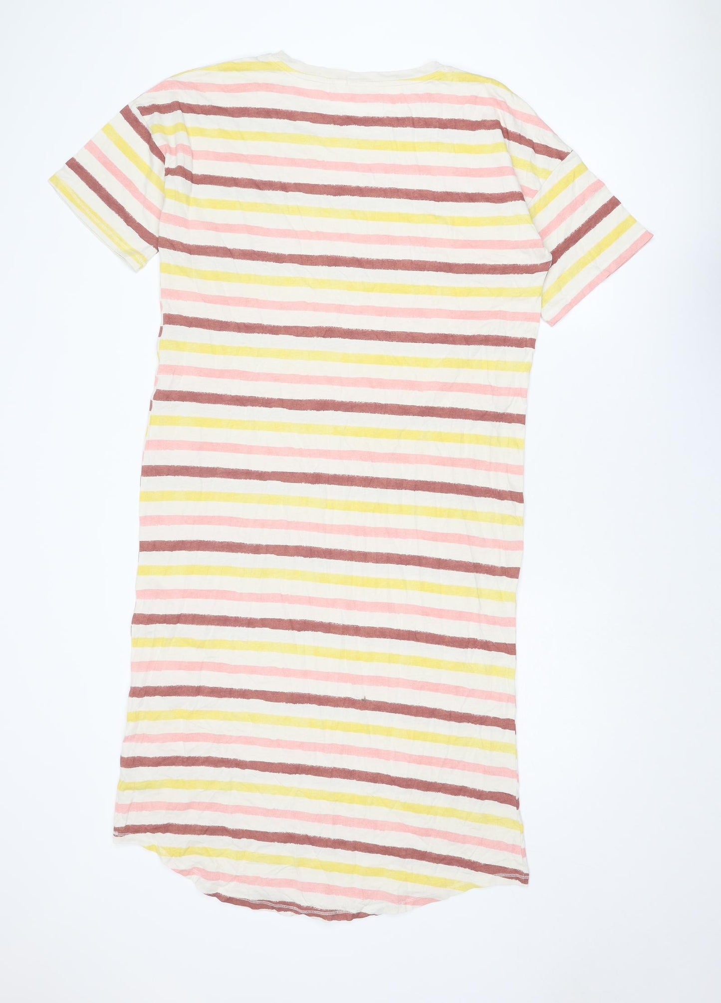 Marks and Spencer Womens Multicoloured Striped Cotton Top Dress Size M