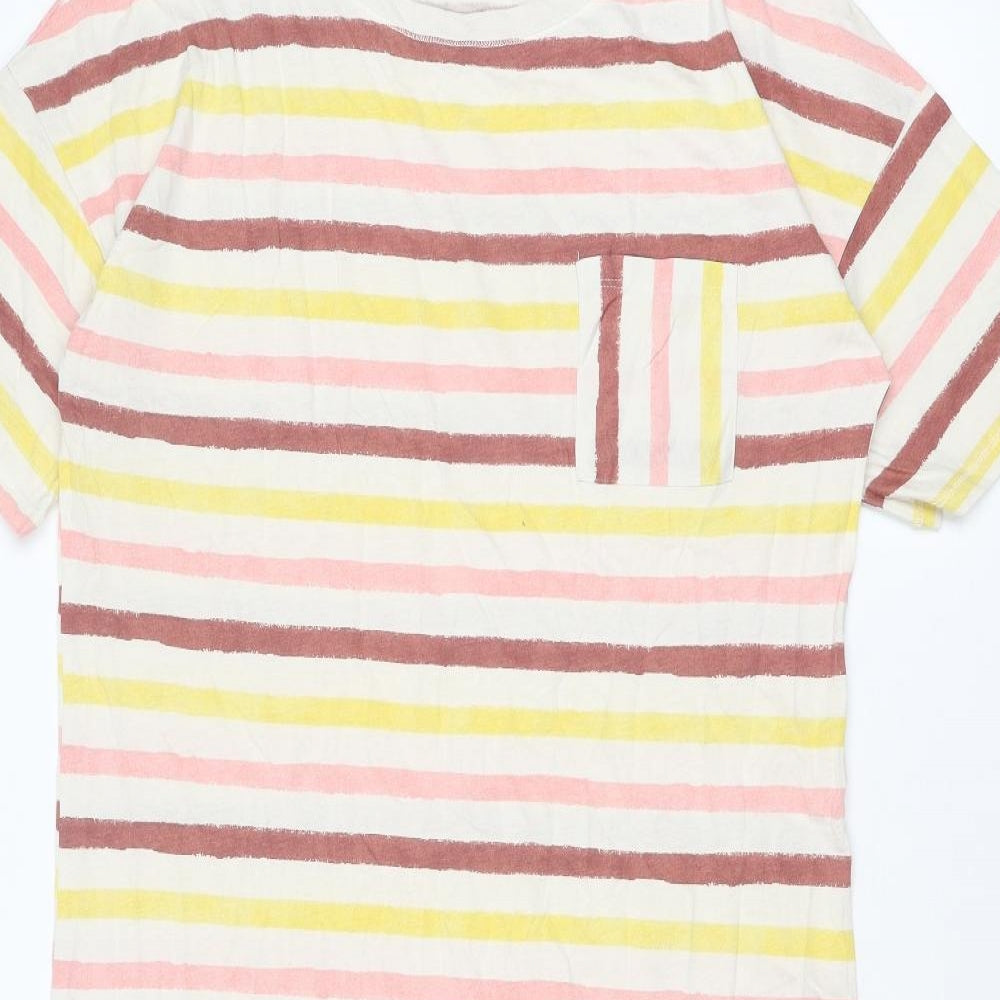 Marks and Spencer Womens Multicoloured Striped Cotton Top Dress Size M