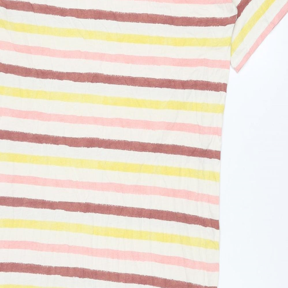 Marks and Spencer Womens Multicoloured Striped Cotton Top Dress Size M