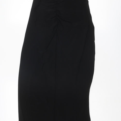 Damsel in a Dress Womens Black Polyester Maxi Size 10 V-Neck Button