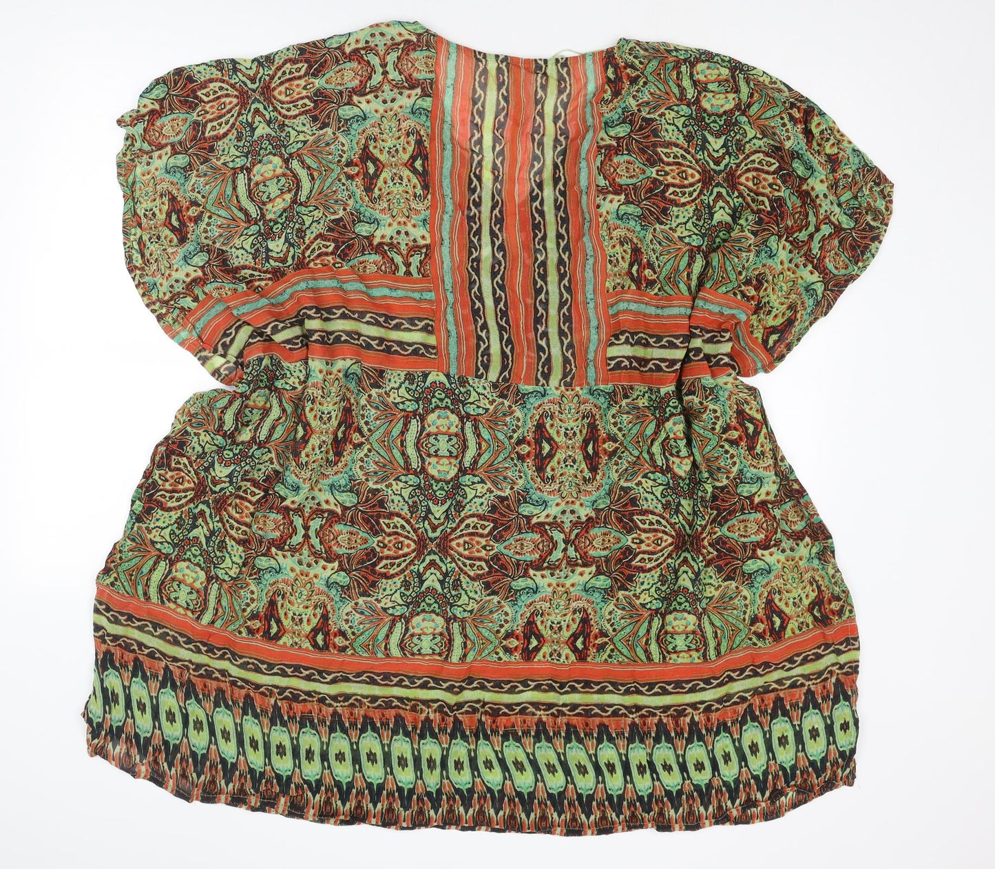 Monsoon Womens Multicoloured Paisley Viscose Cover Up Size S