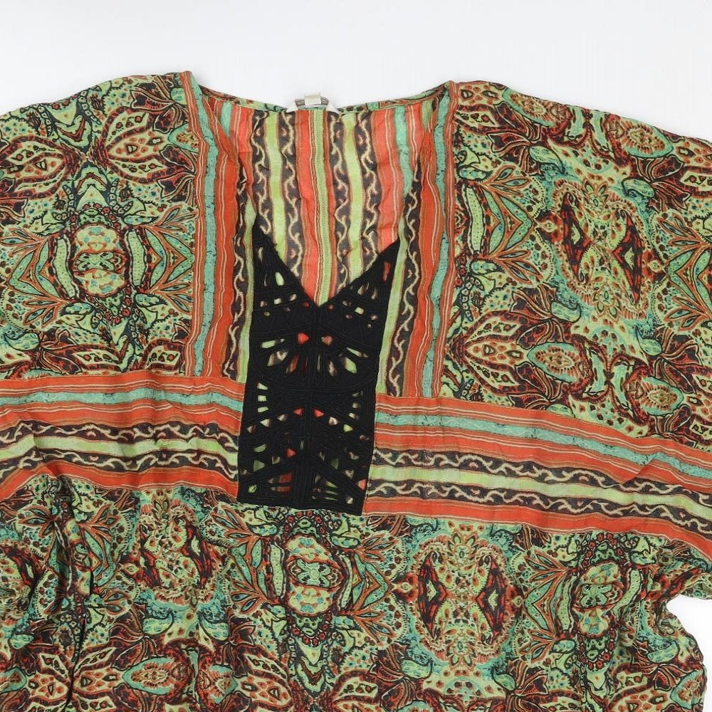 Monsoon Womens Multicoloured Paisley Viscose Cover Up Size S