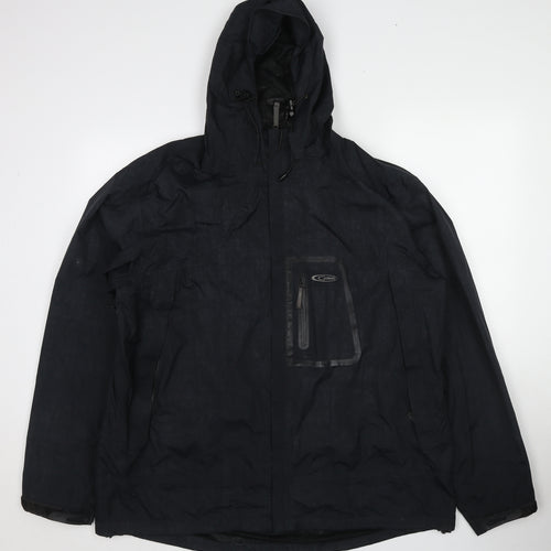 Gelert Womens Black Windbreaker Jacket Size XL Zip