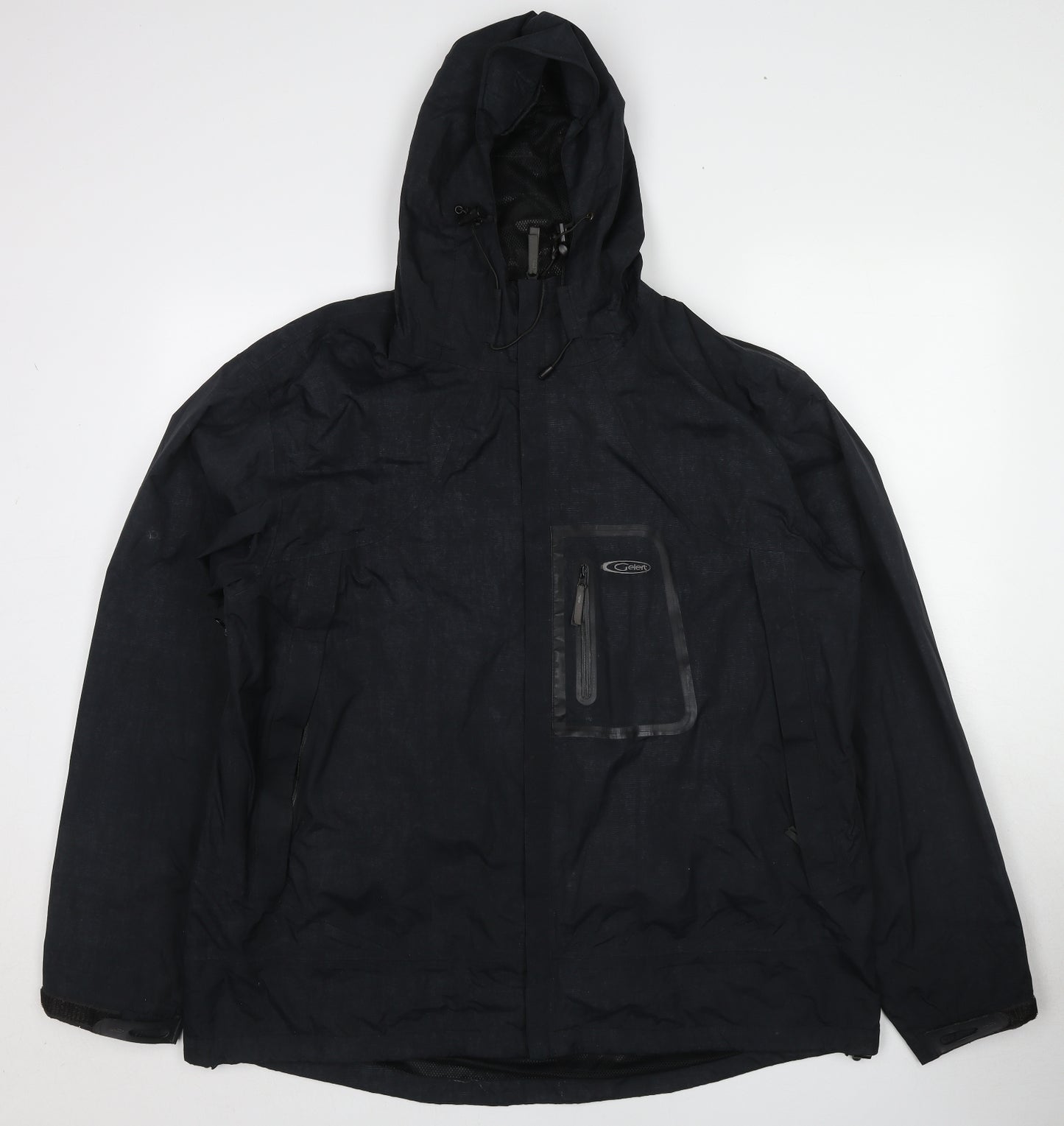 Gelert Womens Black Windbreaker Jacket Size XL Zip