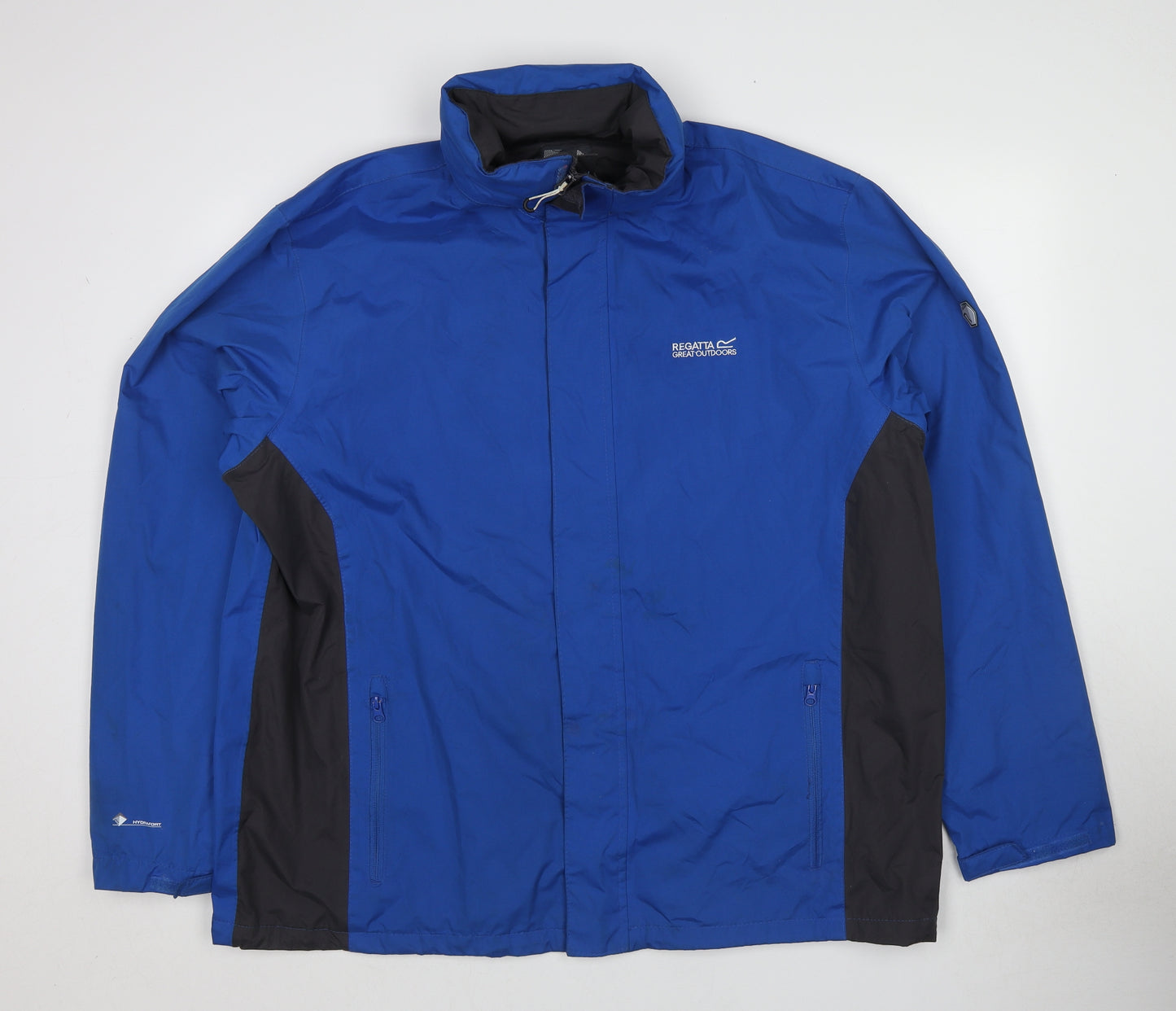 Regatta Mens Blue Rain Coat Jacket Size 3XL Zip