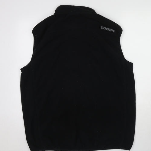 TOG24 Mens Black Gilet Jacket Size 2XL Zip