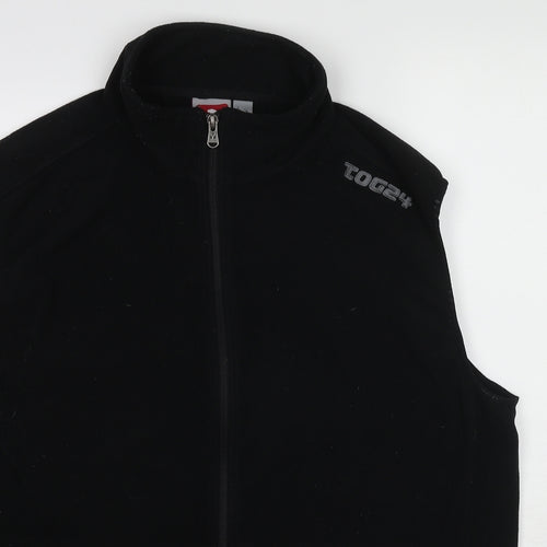 TOG24 Mens Black Gilet Jacket Size 2XL Zip