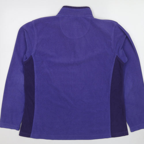 Regatta Womens Purple Colourblock Polyester Pullover Sweatshirt Size 16 Pullover