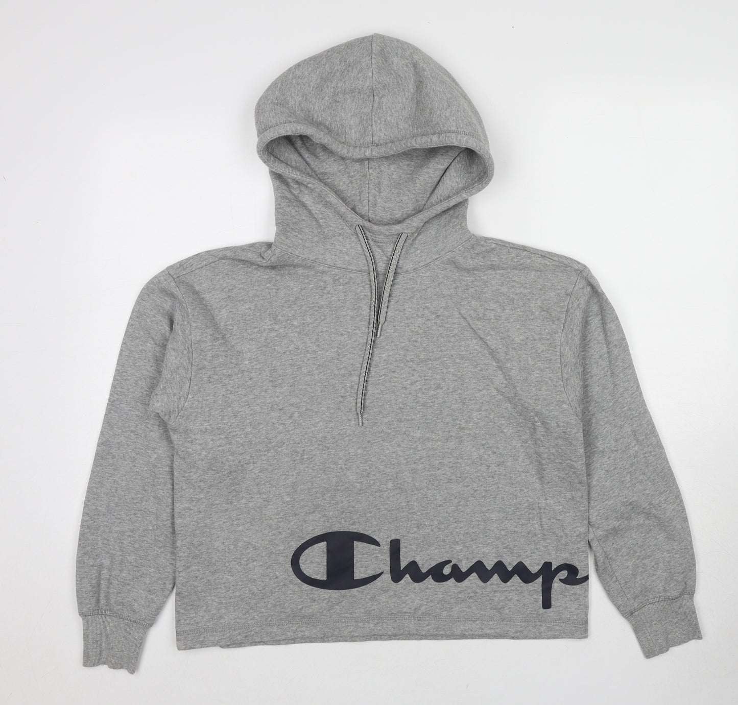 Champion Womens Grey Cotton Pullover Hoodie Size S Pullover