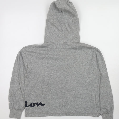 Champion Womens Grey Cotton Pullover Hoodie Size S Pullover