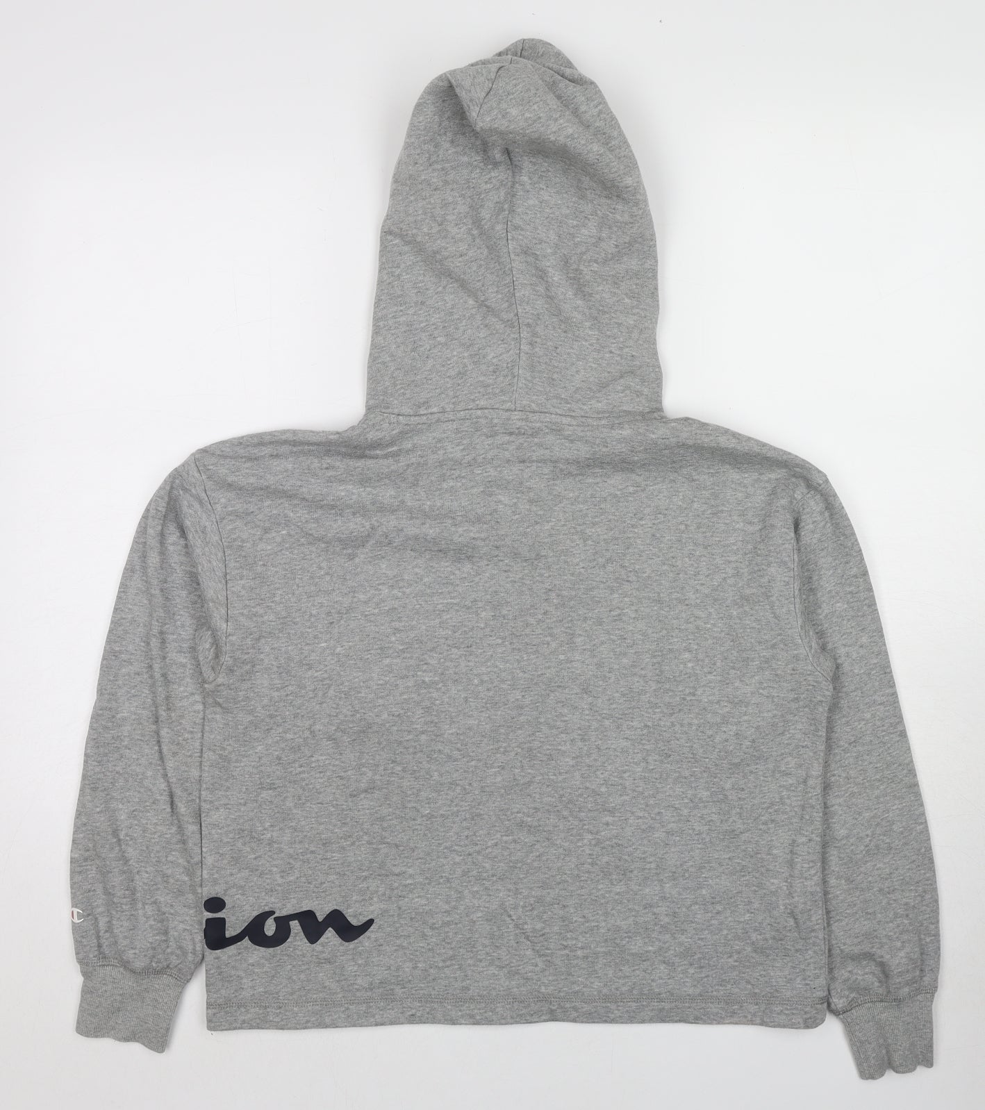Champion Womens Grey Cotton Pullover Hoodie Size S Pullover