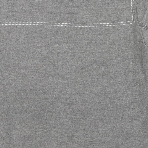 Topshop Womens Grey Cotton Pullover Sweatshirt Size 8 Pullover
