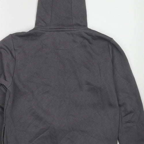 McKenzie Boys Grey Cotton Full Zip Hoodie Size 13-14 Years Zip - Size 13-15 Years