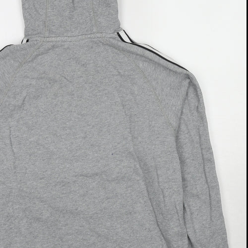Nike Womens Grey Cotton Pullover Hoodie Size XL Pullover