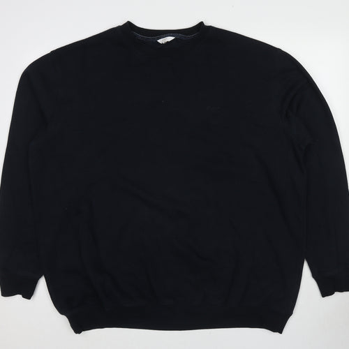 Cotton Traders Mens Blue Cotton Pullover Sweatshirt Size 3XL