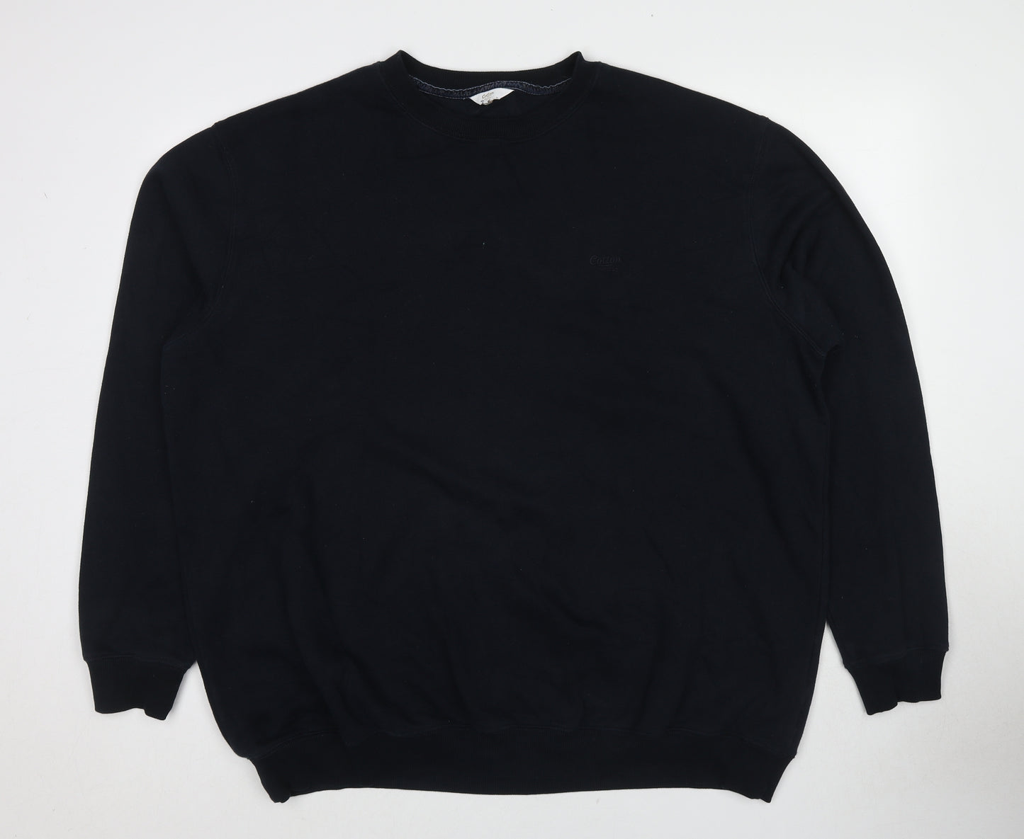 Cotton Traders Mens Blue Cotton Pullover Sweatshirt Size 3XL