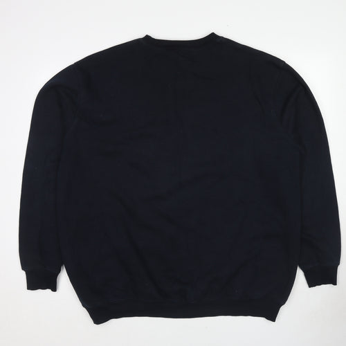 Cotton Traders Mens Blue Cotton Pullover Sweatshirt Size 3XL
