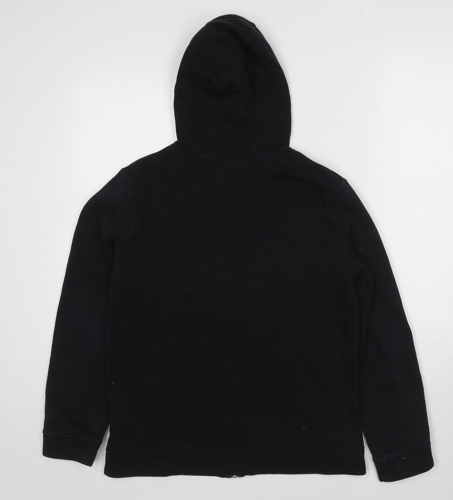 Nike Boys Black Cotton Full Zip Hoodie Size 13-14 Years Zip - Size 13-15 Years