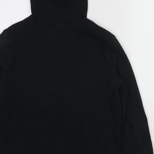 Nike Boys Black Cotton Full Zip Hoodie Size 13-14 Years Zip - Size 13-15 Years