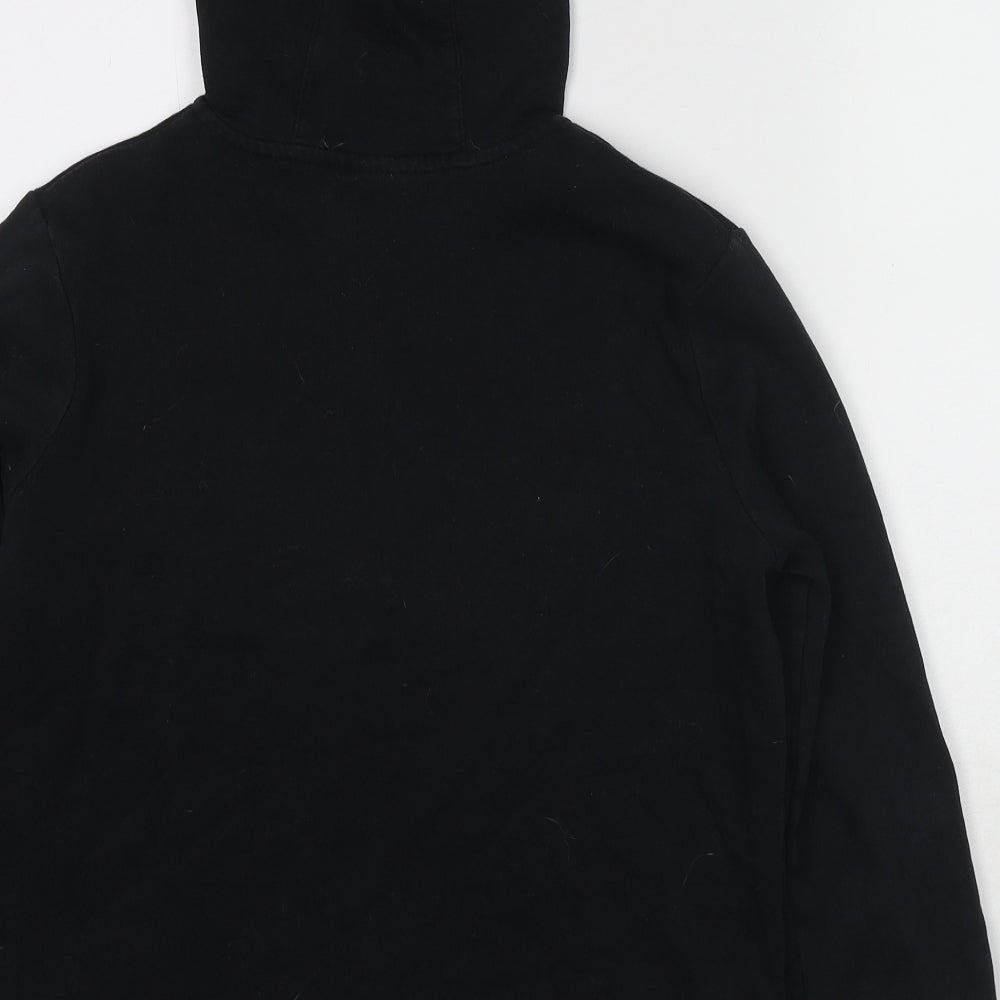 Nike Boys Black Cotton Full Zip Hoodie Size 13-14 Years Zip - Size 13-15 Years