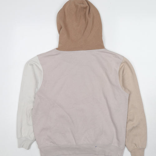 Nike Womens Multicoloured Colourblock Cotton Pullover Hoodie Size XS Pullover