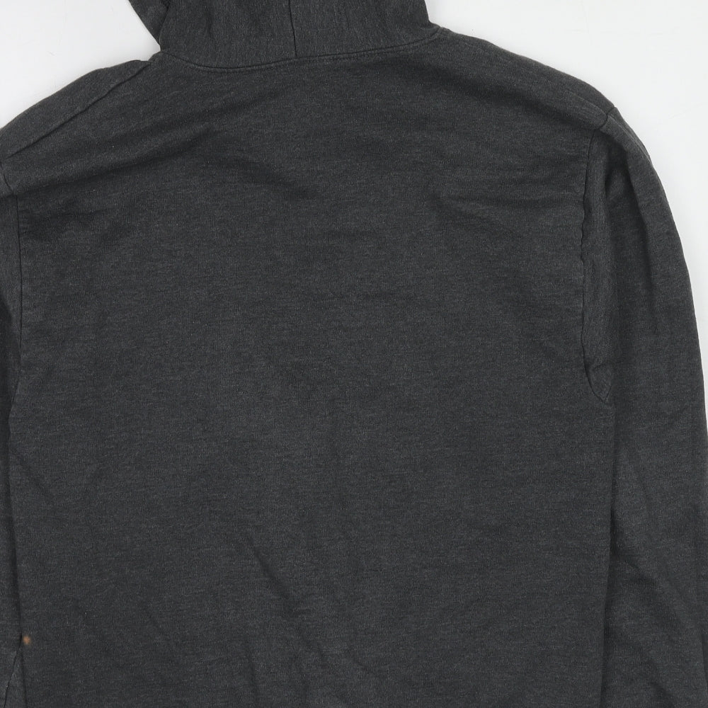 Disney Mens Grey Polyester Full Zip Hoodie Size M - Mickey Mouse