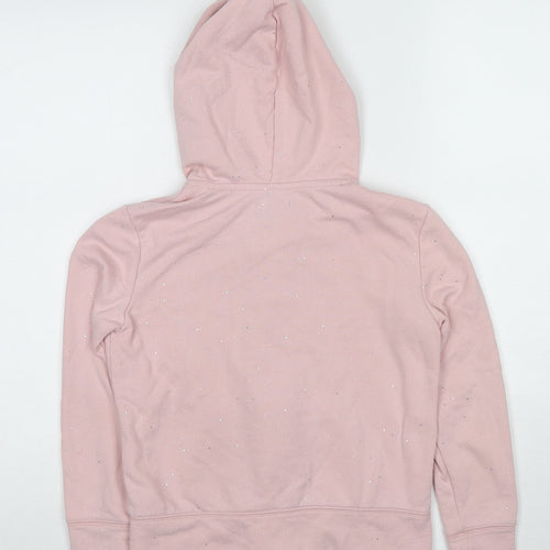 Gap Girls Pink Cotton Pullover Hoodie Size 8-9 Years Pullover