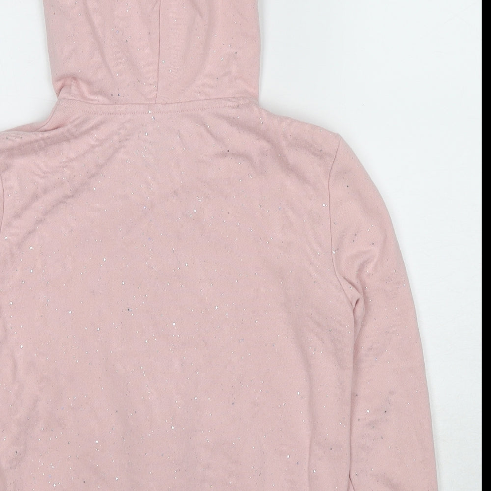 Gap Girls Pink Cotton Pullover Hoodie Size 8-9 Years Pullover