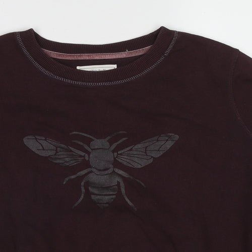 White Stuff Womens Brown Cotton Pullover Sweatshirt Size 12 Pullover