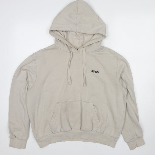 Divided by H&M Womens Grey Cotton Pullover Hoodie Size M Pullover - NASA