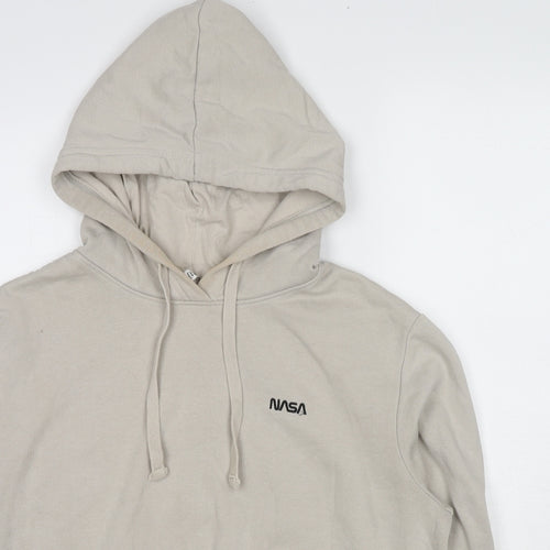 Divided by H&M Womens Grey Cotton Pullover Hoodie Size M Pullover - NASA