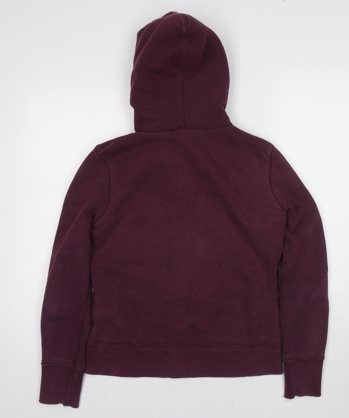H&M Womens Red Cotton Full Zip Hoodie Size M Zip