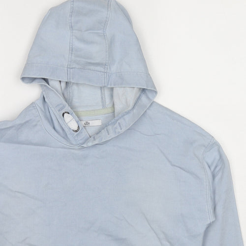 Marks and Spencer Girls Blue Cotton Pullover Hoodie Size 10-11 Years Pullover