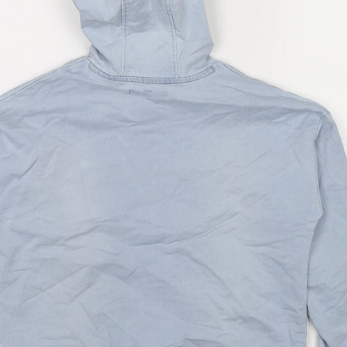 Marks and Spencer Girls Blue Cotton Pullover Hoodie Size 10-11 Years Pullover