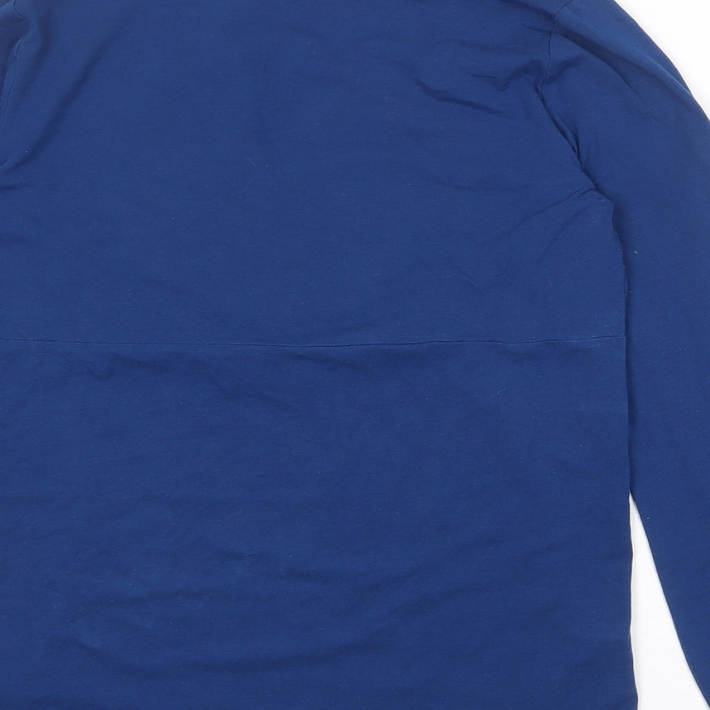 Mama-licious Womens Multicoloured Cotton Basic Blouse Size M Round Neck - Tie Neck Detail