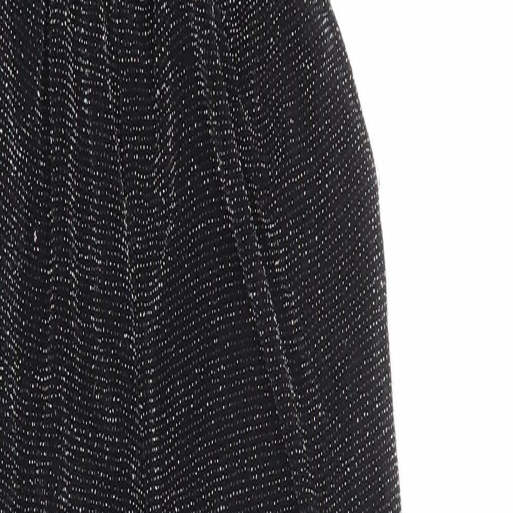 Quiz Womens Black Polyester Jumpsuit One-Piece Size 12 L30 in Pullover