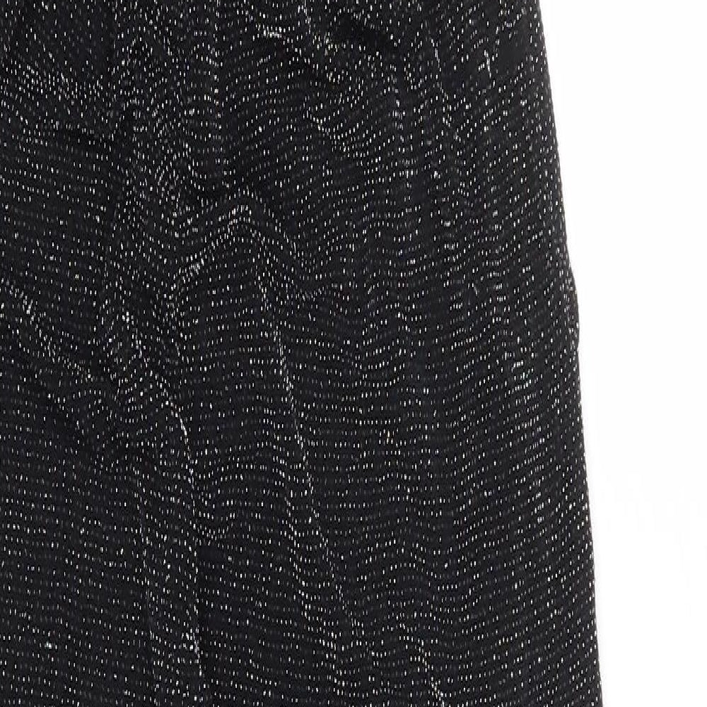 Quiz Womens Black Polyester Jumpsuit One-Piece Size 12 L30 in Pullover