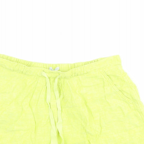 Stile Benetton Womens Green Cotton Skater Skirt Size 10